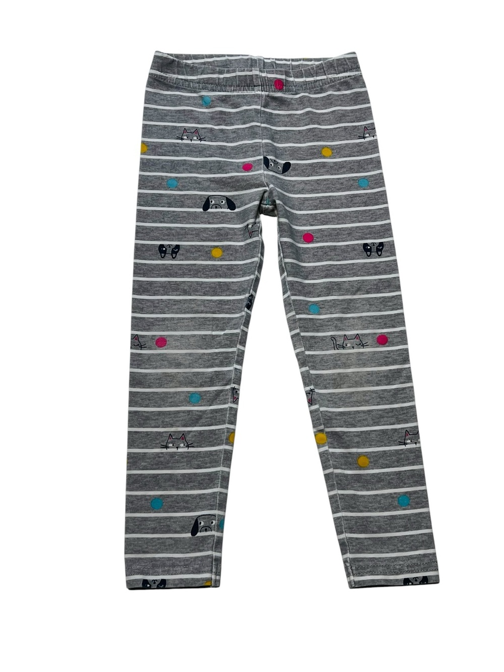 Carter's Gray and White Striped Toddler Pants